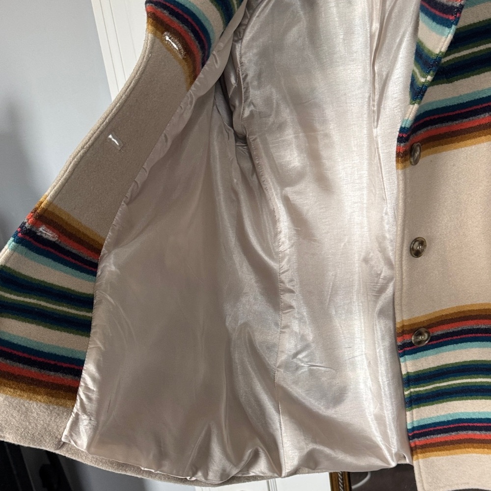 Pendleton Cream Jacket With Multicolor Stripes - image 3
